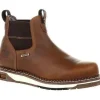 Georgia Men's AMP LT Wedge Chelsea Steel Toe WP Work Boot - Brown - GB00353