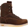 Georgia Men's Amp Lt Wedge 8" Soft Toe WP Work Boot -Brown- GB00593