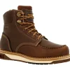 Georgia Men's AMP LT Wedge 6" Soft Toe WP Work Boot - Brown - GB00429