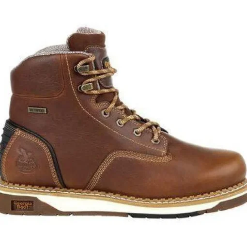 Georgia Men's AMP LT Wedge Soft Toe WP Work Boot - Brown - GB00350