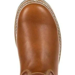 Georgia Men's AMP LT Wedge Pull-On Soft Toe Work Boot - Brown - GB00349