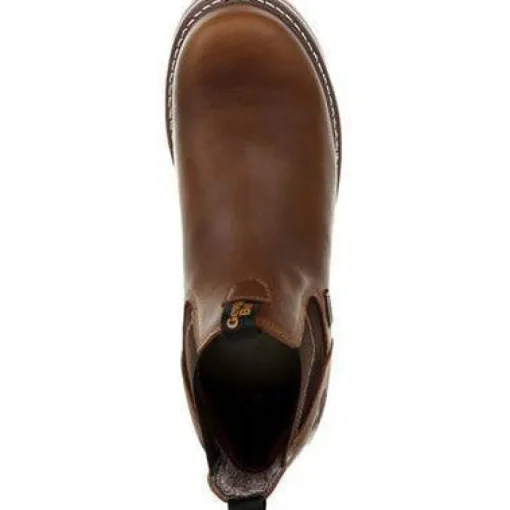 Georgia Men's AMP LT Wedge Chelsea Steel Toe WP Work Boot - Brown - GB00353