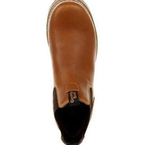 Georgia Men's AMP LT Wedge Soft Toe Chelsea Work Boot - Brown - GB00346