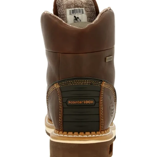 Georgia Men's AMP LT Wedge 6" Soft Toe WP Work Boot - Brown - GB00429