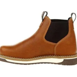 Georgia Men's AMP LT Wedge Soft Toe Chelsea Work Boot - Brown - GB00346
