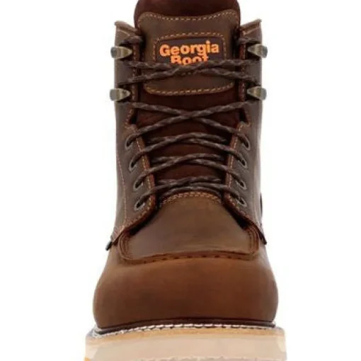 Georgia Men's Amp Lt Wedge 6" Comp Toe WP Work Boot -Brown- GB00592