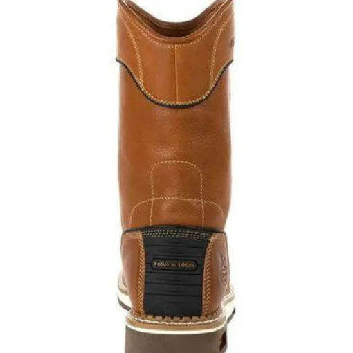 Georgia Men's AMP LT Wedge Pull-On Soft Toe Work Boot - Brown - GB00349