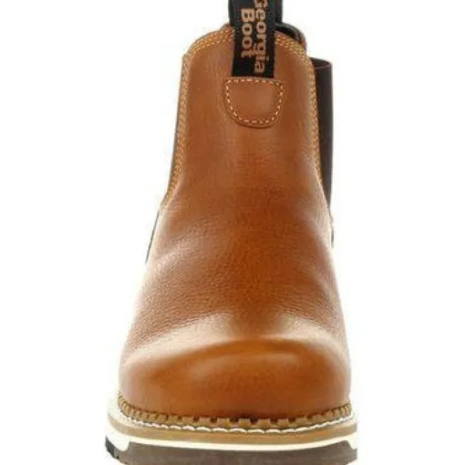 Georgia Men's AMP LT Wedge Soft Toe Chelsea Work Boot - Brown - GB00346