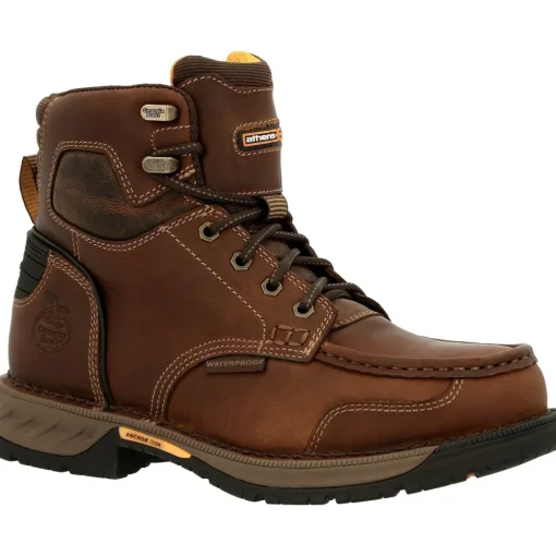 Georgia Men's Athens 360 5" Soft Toe WP Work Boot - Brown - GB00439