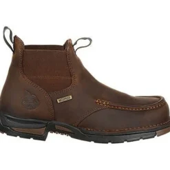 Georgia Men's Athens 5" Moc Toe WP Chelsea Work Boot -Brown- GB00156