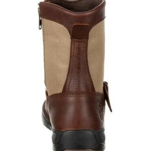 Georgia Men's Athens 8" Soft Toe WP Side Zip Work Boot- Brown- GB00245