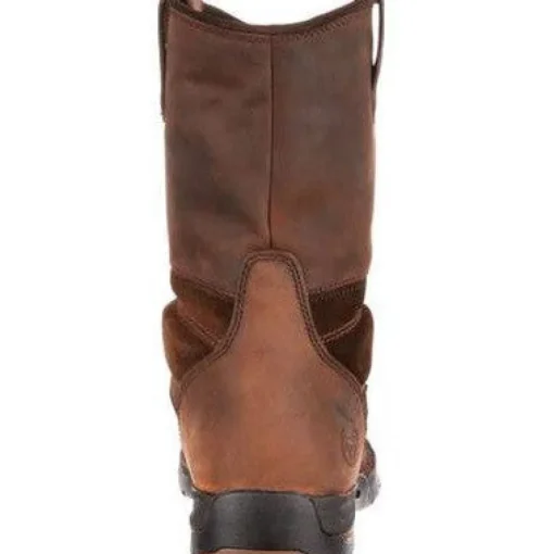 Georgia Men's Athens 10" Soft Toe WP Wellington Work Boot -Brown- G4403