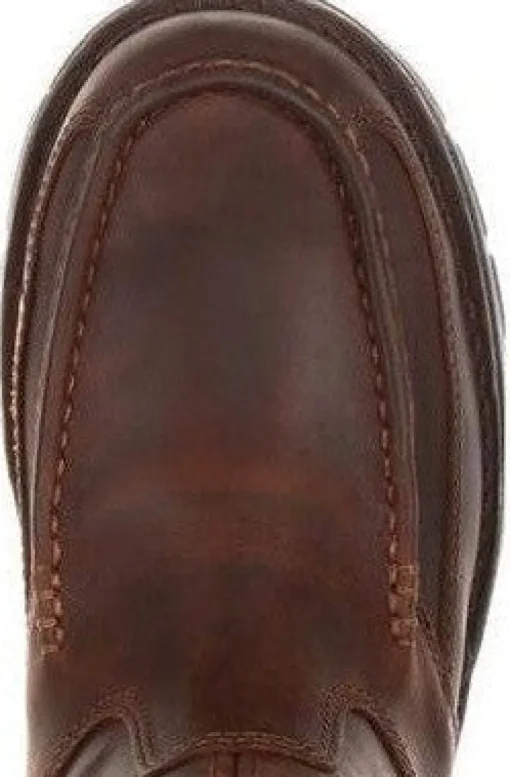 Georgia Men's Athens 11" Soft Toe Pull On Zipper Work Boot- Brown- GB00226