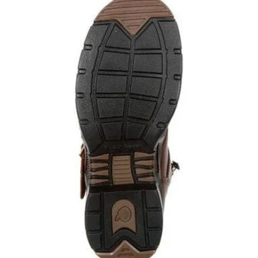 Georgia Men's Athens 8" Soft Toe WP Side Zip Work Boot- Brown- GB00245