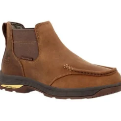 Georgia Men's Athens Superlyte WP Chelsea Work Boot -Brown- GB00548
