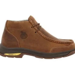 Georgia Men's Athens Superlyte 5" Alloy Toe WP Wallabee Boot- Brown- GB00647