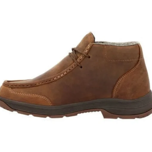 Georgia Men's Athens Superlyte 5" WP Wallabe Work Boot -Brown- GB00646