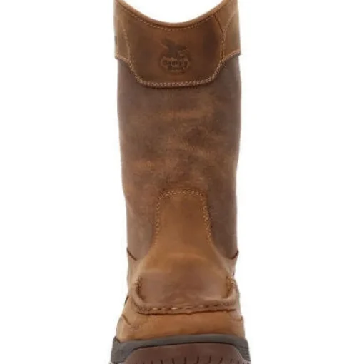 Georgia Men's Athens Superlyte 11" WP Pull On Work Boot -Brown- GB00549