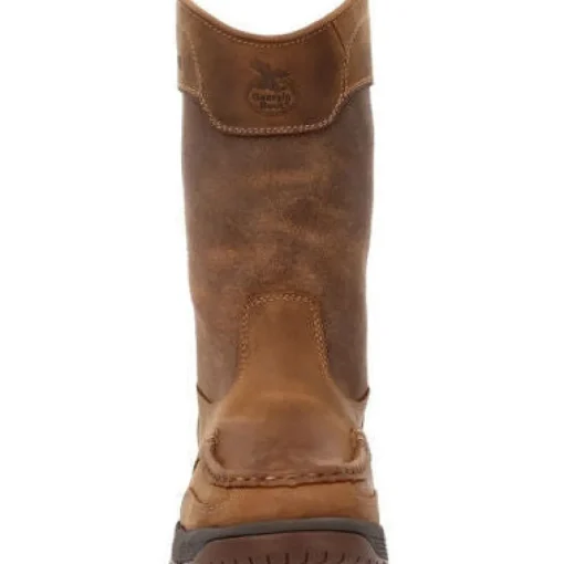 Georgia Men's Athens Superlyte WP Pull On AT Work Boot -Brown- GB00550