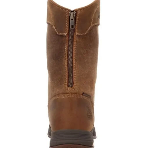Georgia Men's Athens Superlyte 11" WP Pull On Work Boot -Brown- GB00549