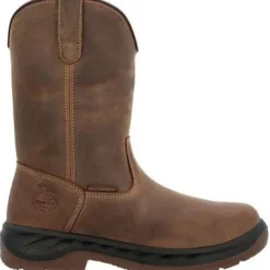 Georgia Men's Boot Ot 10" Waterproof Pull On Work Boot -Brown- GB00523