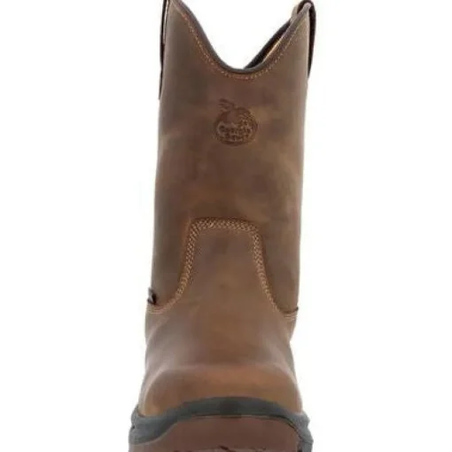 Georgia Men's Boot Ot 10" Waterproof Pull On Work Boot -Brown- GB00523