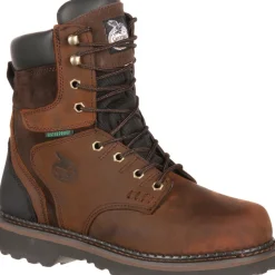 Georgia Men's Brookville 8" Waterproof Work Boot - Brown - G9134