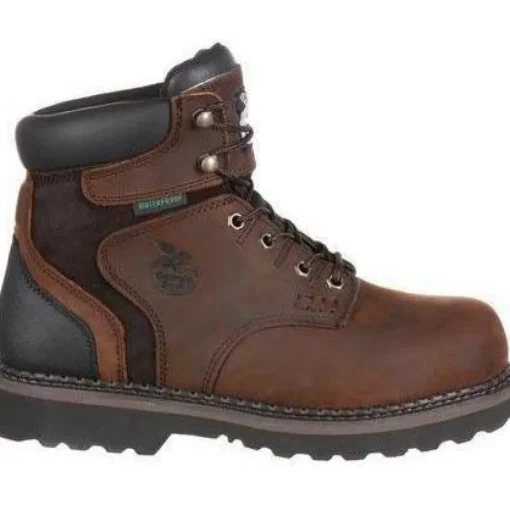 Georgia Men's Brookville 6" Waterproof Work Boot - Brown - G7134