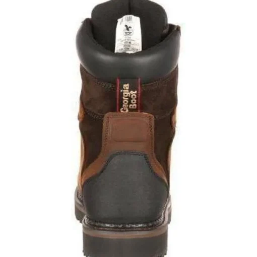 Georgia Men's Brookville 8" Stl Toe WP Work Boot - Brown - G9334