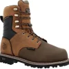 Georgia Men's Brute 8" Comp Toe WP MG Work Boot- Brown- GB00643