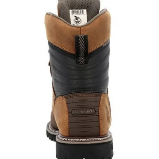 Georgia Men's Brute 8" Comp Toe WP MG Work Boot- Brown- GB00643