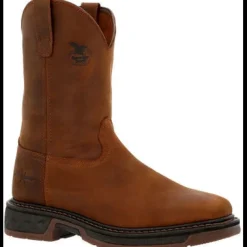 Georgia Men's Carbo Tec 10" Pull On Slip Resist Work Boot -Brown- GB00494