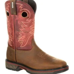 Georgia Men's Carbo Tec 11" Square Toe WP Western Work Boot -Brown- GB00221