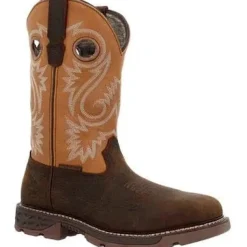 Georgia Men's Carbo Tec FLX 11" Alloy Toe WP Western Work Boot- Brown- GB00672