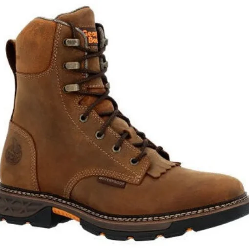 Georgia Men's Carbo Tec FLX 8" Alloy Toe WP Lacer Work Boot -Brown- GB00650