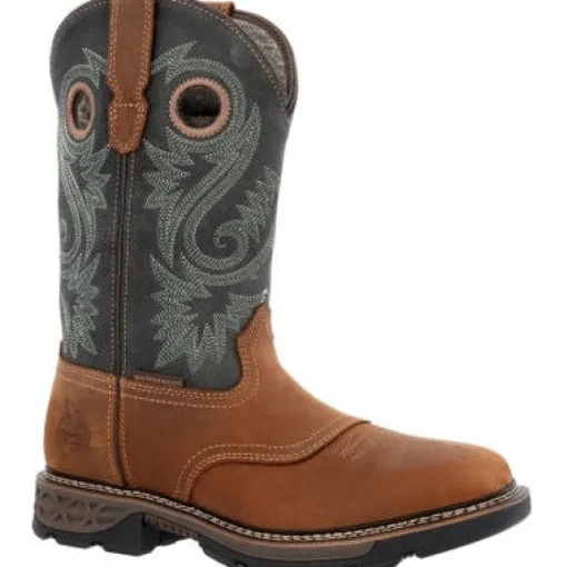 Georgia Men's Carbo Tec Flx 11" Soft Toe Western Work Boot -Brown- GB00620