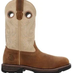 Georgia Men's Carbo Tec FLX 11" Alloy Toe Western Work Boot -Brown- GB00670