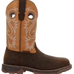Georgia Men's Carbo Tec FLX 11" Alloy Toe WP Western Work Boot- Brown- GB00672
