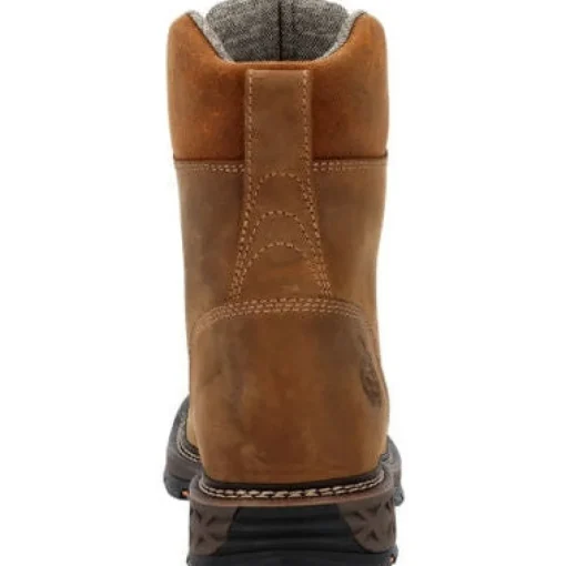 Georgia Men's Carbo Tec Flx 8" Soft Toe WP Lacer Western Work Boot -Brown- GB00623