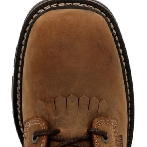 Georgia Men's Carbo Tec Flx 8" Soft Toe WP Lacer Western Work Boot -Brown- GB00623