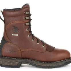 Georgia Men's Carbo Tec LT 8" Soft Toe WP Lacer Work Boot -Brown- GB00309