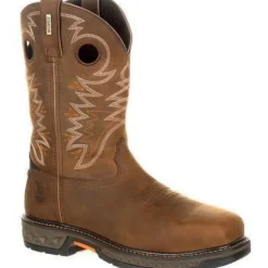 Georgia Men's Carbo-Tec 11" LT Alloy Toe WP Pull-On Western Work Boot GB00224