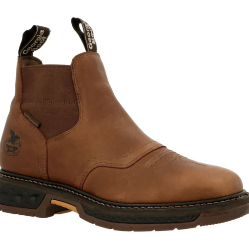 Georgia Men's Carbo-Tec LT 6" Soft Toe WP Work Boot - Brown - GB00434