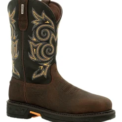 Georgia Men's Carbo-Tec LT 11" Steel Toe Western Work Boot Brown- GB00437