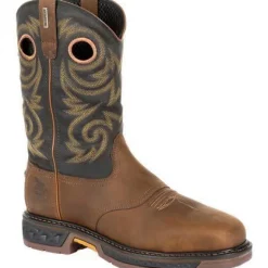 Georgia Men's Carbo-Tec LT 11" Stl Toe WP Western Work Boot -Brown- GB00267