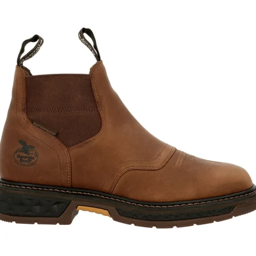 Georgia Men's Carbo-Tec LT 6" Soft Toe WP Work Boot - Brown - GB00434
