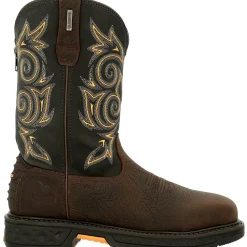 Georgia Men's Carbo-Tec LT 11" Steel Toe Western Work Boot Brown- GB00437