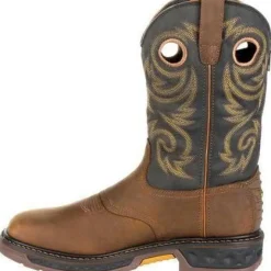 Georgia Men's Carbo-Tec LT 11" Pull-On WP Western Work Boot -Brown GB00266