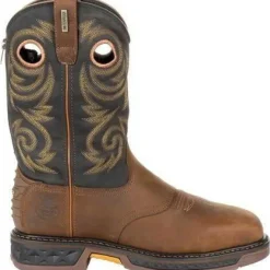 Georgia Men's Carbo-Tec LT 11" Stl Toe WP Western Work Boot -Brown- GB00267