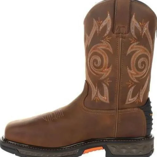 Georgia Men's Carbo-Tec LT 11" Stl Toe WP Western Work Boot Brown - GB00264